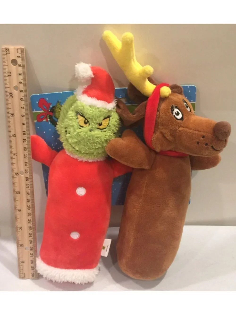 How the Grinch Stole Christmas The Grinch & Max Plush Squeak Dog Toy